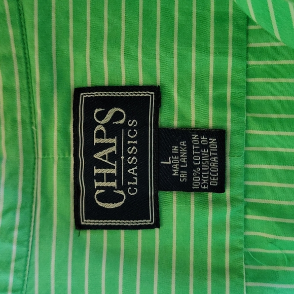 Chaps Classics Women's L Long Sleeve Button Down Shirt - Picture 3 of 10
